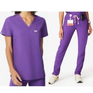 Figs Ultraviolet Set - Catarina Top & Yola Bottoms